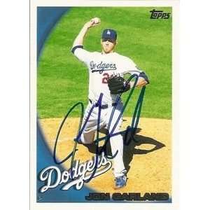 Jon Garland Signed Los Angeles Dodgers 2010 Topps Card