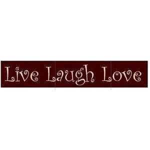  Wall Decor Live Laugh Love Wood Sign 1
