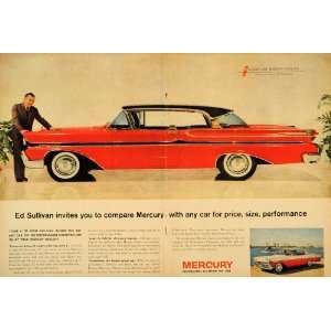  1958 Ad Mercury Ed Sullivan Car Automobile Engine Auto 