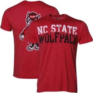   State Wolfpack Heather Red Literality T shirt