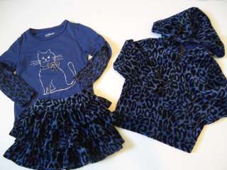 Baby Gap BLEECKER Set Kitty Shirt Hoodie Skirt 2 3 Yrs  