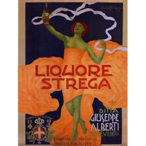  Liquore Strega 1906 by Alfredo Chappuis 24x32 Kitchen 