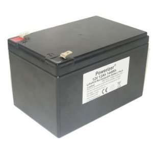  Powerizer LiFePO4 Battery 12V 12Ah (144Wh, 24A rate) with 