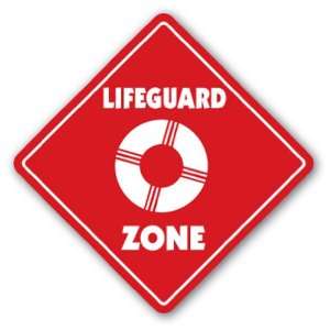  LIFEGUARD ZONE Sign xing gift novelty chair whistle float 