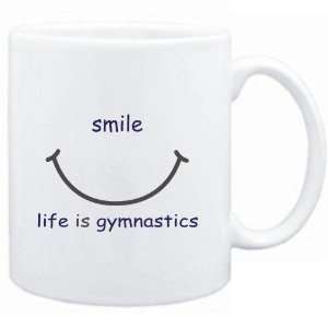  Mug White  SMILE  LIFE IS Gymnastics  Sports Sports 