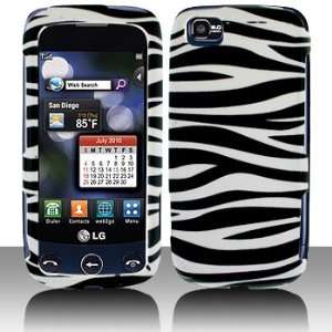 Premium   LG GS505/Sentio Black/White Zebra Cover   Faceplate   Case 