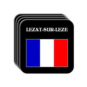  France   LEZAT SUR LEZE Set of 4 Mini Mousepad Coasters 