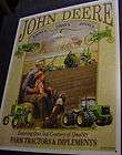JOHN DEERE 1800S 1900S VINTAGE FARM TRACTOR TIN SIGN green pasture 