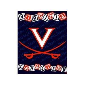  Virginia Cavaliers UVA NCAA 36 X 48 Woven Baby Throw 