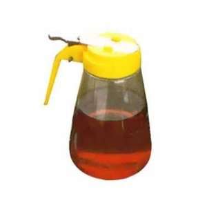 Tablecraft Polycarbonate 10 Oz. Syrup Dispenser With Yellow ABS Top 