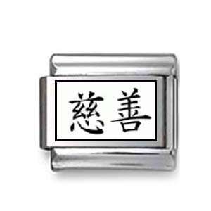  Kanji Symbol Charity Italian charm Jewelry
