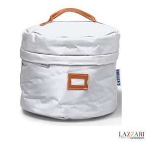  Lazzari Round Large Beauty Bag   White
