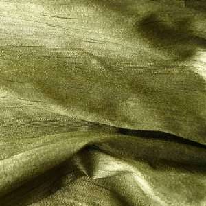  42 Wide Sap Green Handloom Khadi Silk   Poly Silk Dupioni 