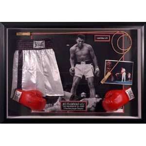  Muhammad Ali Large Shadow Box with Autographed Glove Ltd 