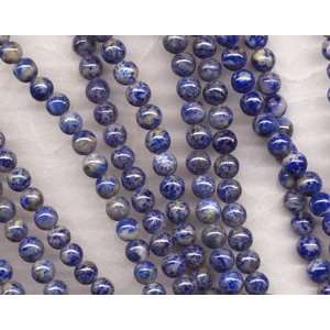  6mm Denim Lapis Lazuli Round Beads Arts, Crafts & Sewing