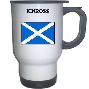  Scotland   KINROSS White Stainless Steel Mug Everything 