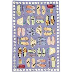  Sandals Rug 26x12 Runner Blue