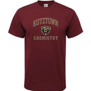  Kutztown Golden Bears Maroon Chemistry Arch T Shirt 