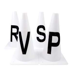  Rm Dressage Cones Set 4 Rsvp Wht