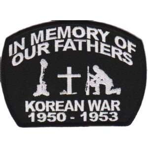   Memory Of Our Fathers Korean War Veteran Biker Patch 