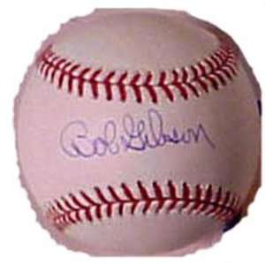  Autographed Bob Gibson MLB Baseball (MLB Authenticated 
