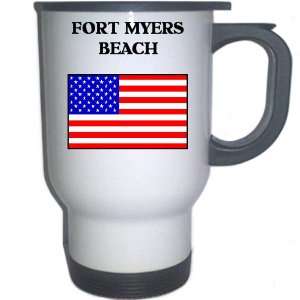  US Flag   Fort Myers Beach, Florida (FL) White Stainless 