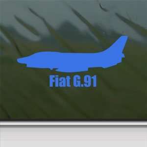  Fiat G.91 Blue Decal Military Soldier Truck Window Blue 