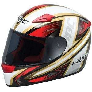  KBC VR Laguna II Helmet   X Large/White/Red Automotive