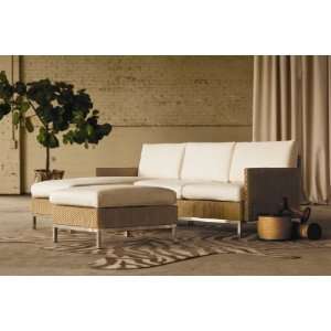   Settee, Left Arm Chaise, Ottoman with Loom Arms Standard Finish Patio