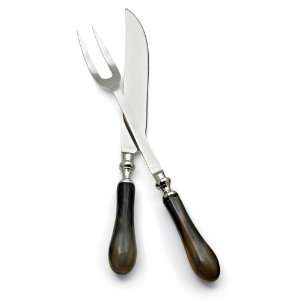  Turkey Or Ham Carving Fork & Knife By Collections Etc 