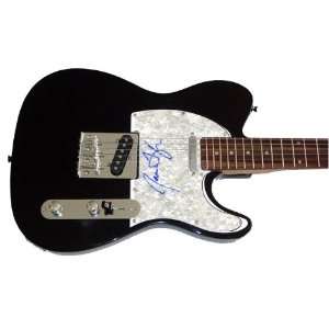    James Taylor Autographed Signed Pearl Guitar 
