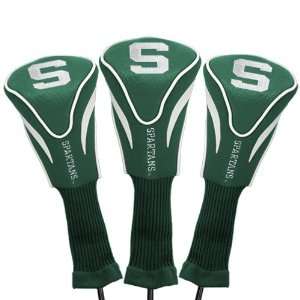  Michigan State Spartans Contour Fit Headcover Set Sports 