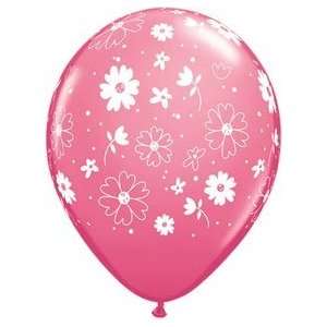   Daisies and Dots 11 Round Balloons, Spring Assortment   Pack of 100