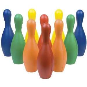 Multi Color Plastic Bowling Pin Set