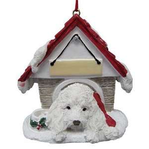  Maltipoo in Doghouse Christmas Ornament