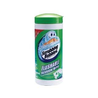 Scrubbing Bubbles CB232237 Flushable Anti Bacterial Bathroom Wipes 28 