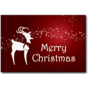  Reindeer Christmas Cards   16 Sets