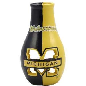  Michigan Wolverines Mini Chimnea Candle Holder Sports 