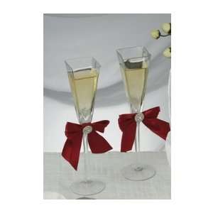  Red Allure Toasting Glasses 