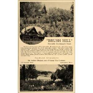  1924 Ad Brush Hill Estate Andrew Blodgett George Nye Co 