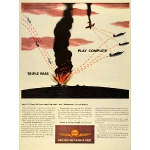  1944 Ad Royal Dutch Shell Gas Oil Gasoline Battle Combat 