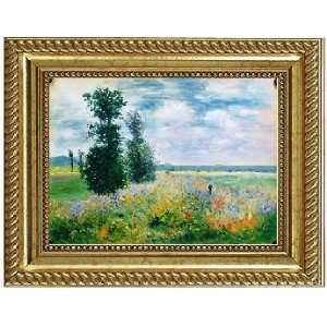 com FRAMED OIL PAINTING Reproduction   Monet  Poppy Field Argenteuil 
