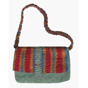  Rising Tide Felt Wool Handbag Purse H804 