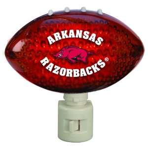  Pack of 2 NCAA Arkansas Razorbacks Football Shaped Night 