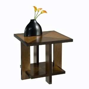  Home Styles Omni Square Wood Side End Table in Walnut 