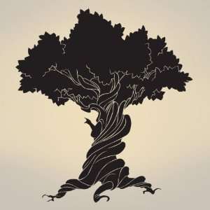   Wall Art Decal Sticker Old Wise Tree 72x66 6ft Tall 