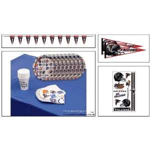   Platinum Football Theme Party Supplies Package