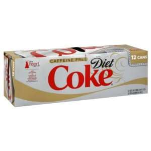 Coke Diet Cola, Caffeine Free 12 Ct 12 Grocery & Gourmet Food