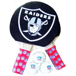  NFL Oakland Raiders Table Tennis Racket And Ball Set 