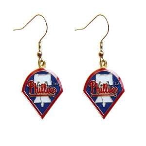  Philadelphia Phillies Dangle Logo Earring Set Mlb Charm 